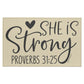 She is Strong - Indoor Doormat - Jesus Surfed Apparel Co. 