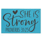 She is Strong - Indoor Doormat - Jesus Surfed Apparel Co. 