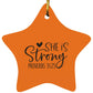 She is Strong - Star Ornament - Jesus Surfed Apparel Co. 