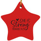 She is Strong - Star Ornament - Jesus Surfed Apparel Co. 