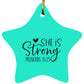 She is Strong - Star Ornament - Jesus Surfed Apparel Co. 