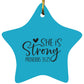 She is Strong - Star Ornament - Jesus Surfed Apparel Co. 