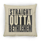 Straight Outta Bethlehem - Large Square Pillow - Jesus Surfed Apparel Co. 
