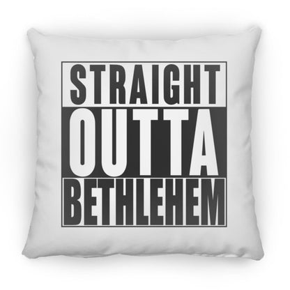 Straight Outta Bethlehem - Large Square Pillow - Jesus Surfed Apparel Co. 