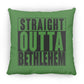 Straight Outta Bethlehem - Large Square Pillow - Jesus Surfed Apparel Co. 