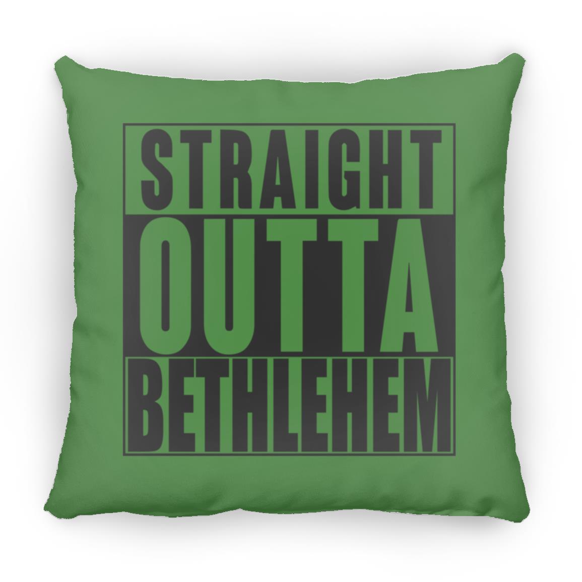Straight Outta Bethlehem - Large Square Pillow - Jesus Surfed Apparel Co. 