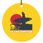 Sunset - Circle Ornament - Jesus Surfed Apparel Co. 