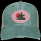 Sunset - Distressed Ollie Cap - Oval Patch - Jesus Surfed Apparel Co. 