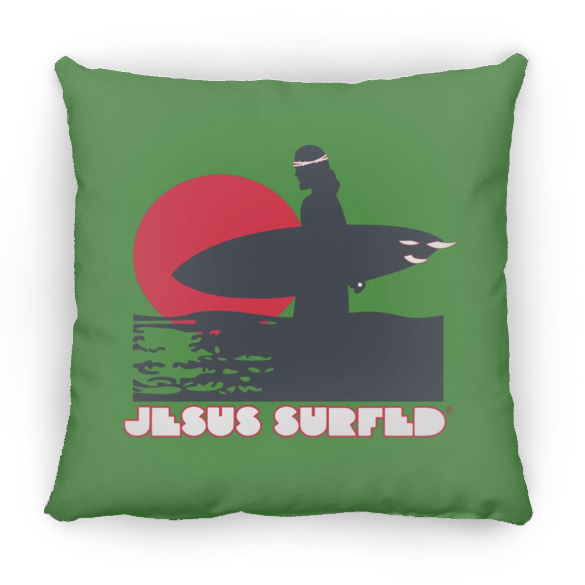 Sunset - Large Square Pillow - Jesus Surfed Apparel Co. 