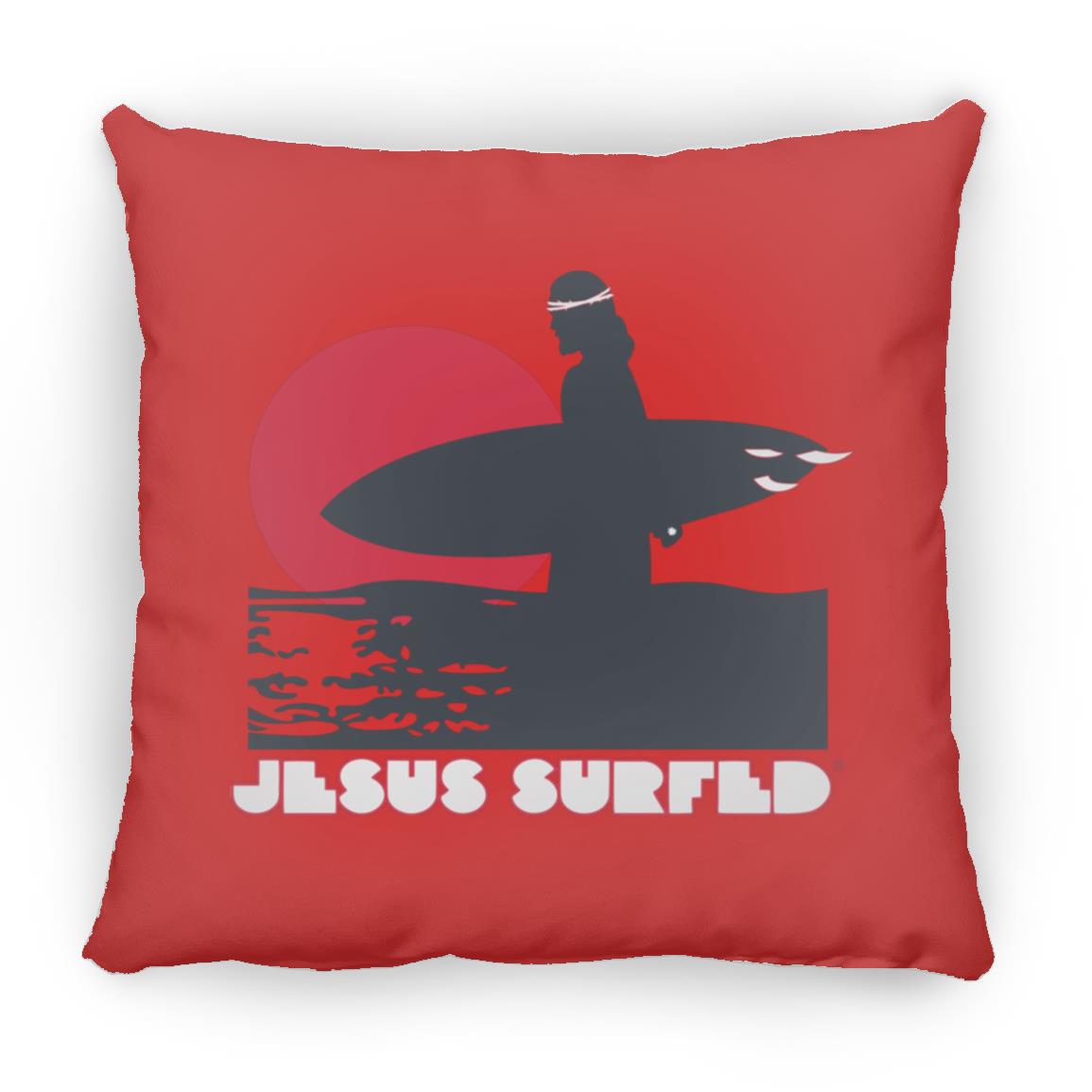 Sunset - Large Square Pillow - Jesus Surfed Apparel Co. 