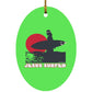 Sunset - Oval Ornament - Jesus Surfed Apparel Co. 
