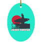 Sunset - Oval Ornament - Jesus Surfed Apparel Co. 