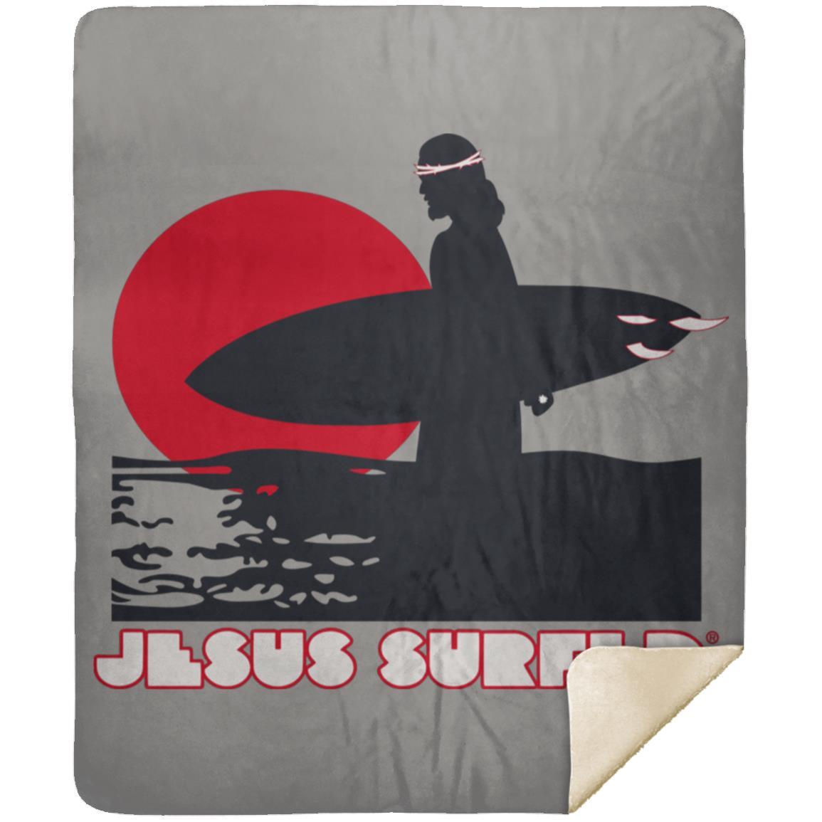 Sunset - Premium Mink Sherpa Blanket 50x60 - Jesus Surfed Apparel Co. 