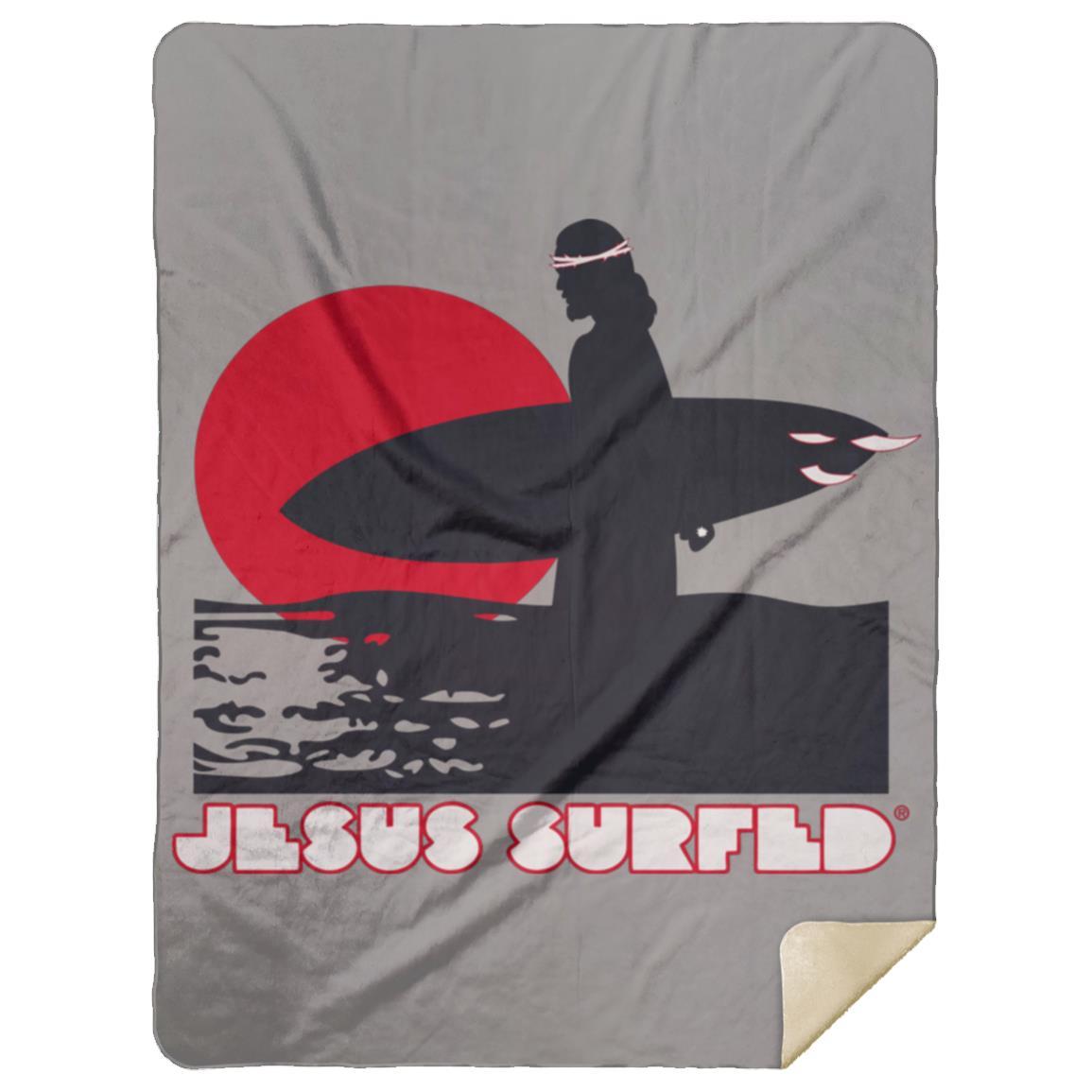 Sunset - Premium Mink Sherpa Blanket 60x80 - Jesus Surfed Apparel Co. 