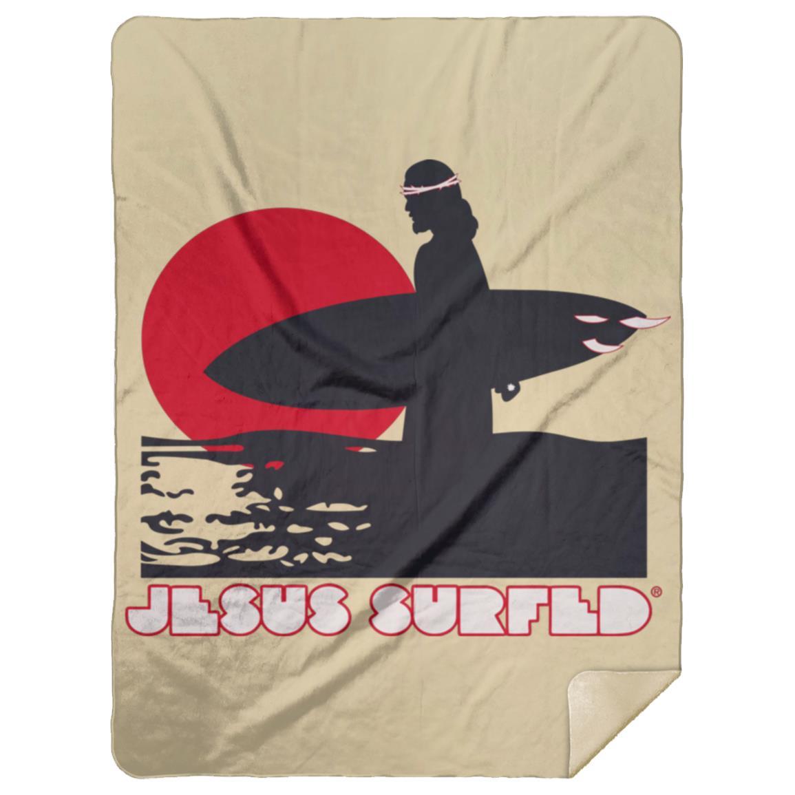 Sunset - Premium Mink Sherpa Blanket 60x80 - Jesus Surfed Apparel Co. 