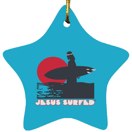 Sunset - Star Ornament - Jesus Surfed Apparel Co. 