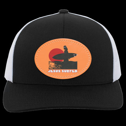 Sunset - Trucker Snap Back - Oval Patch - Jesus Surfed Apparel Co. 