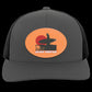 Sunset - Trucker Snap Back - Oval Patch - Jesus Surfed Apparel Co. 