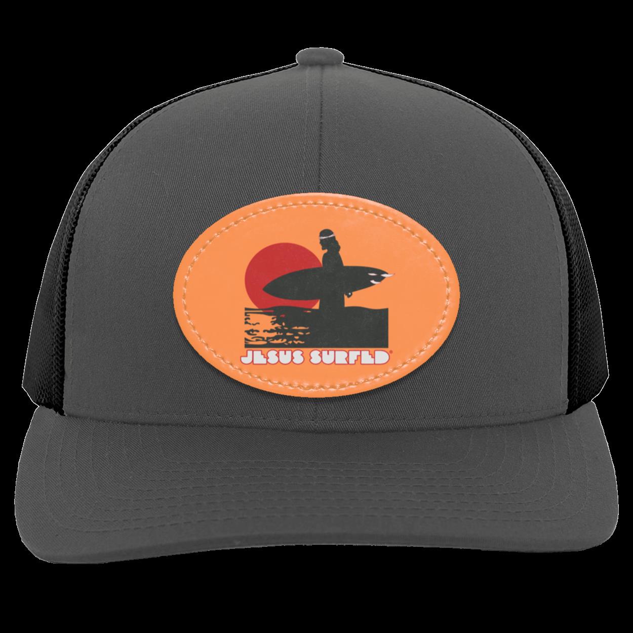 Sunset - Trucker Snap Back - Oval Patch - Jesus Surfed Apparel Co. 