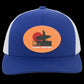 Sunset - Trucker Snap Back - Oval Patch - Jesus Surfed Apparel Co. 