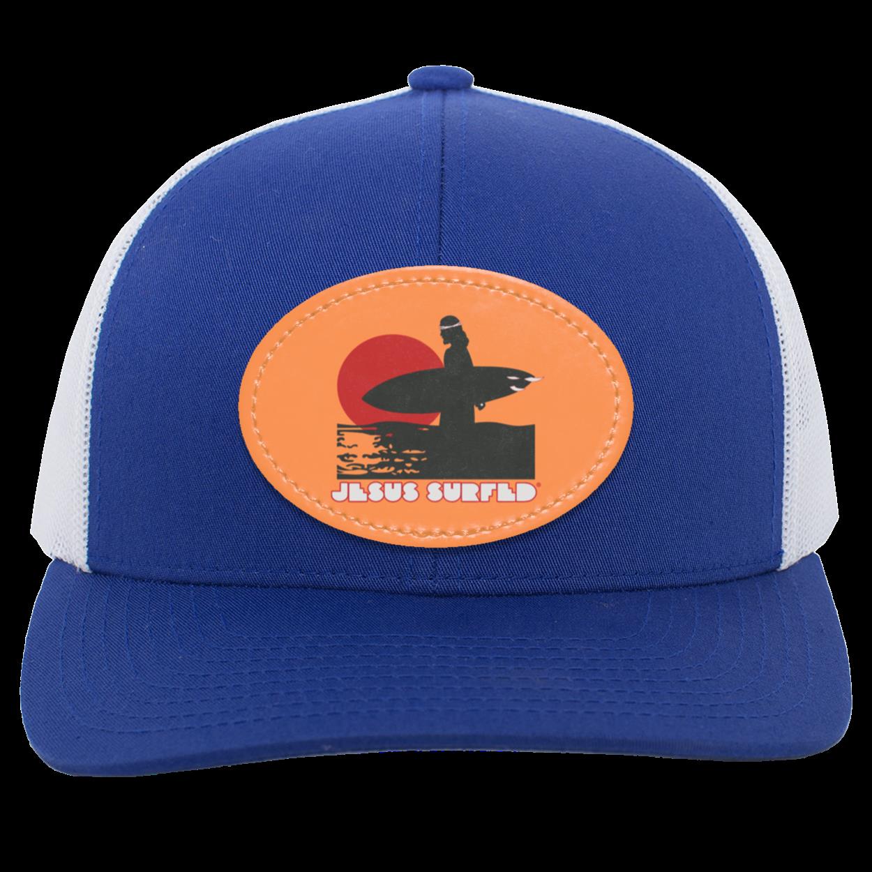 Sunset - Trucker Snap Back - Oval Patch - Jesus Surfed Apparel Co. 