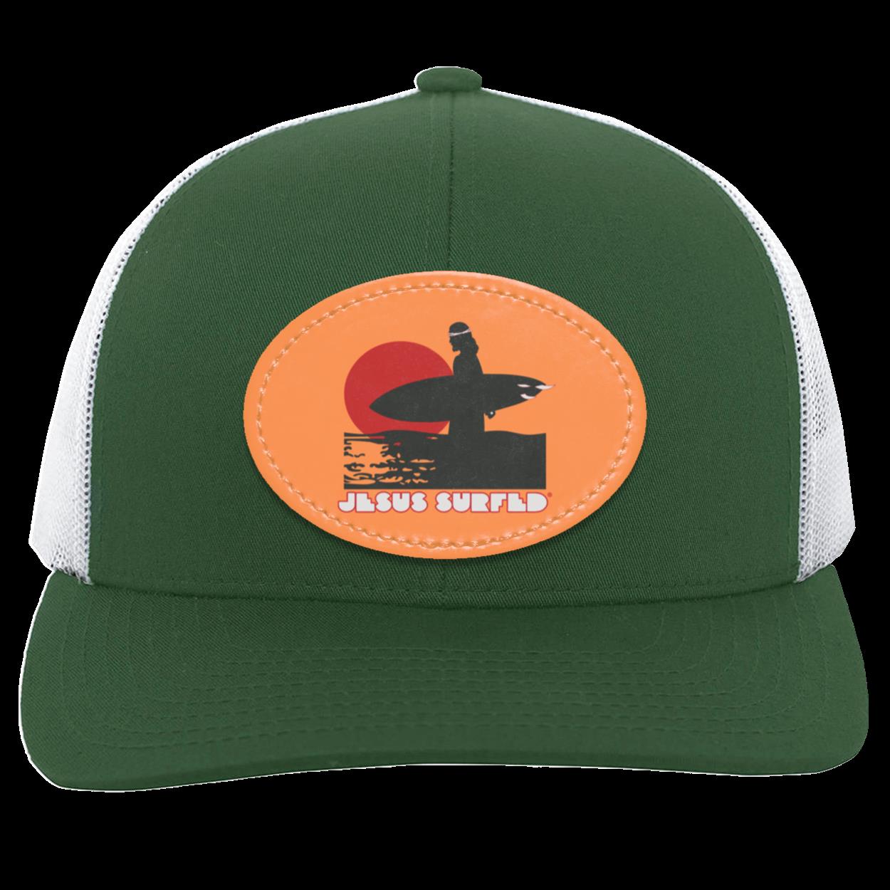 Sunset - Trucker Snap Back - Oval Patch - Jesus Surfed Apparel Co. 