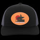 Sunset - Trucker Snap Back - Oval Patch - Jesus Surfed Apparel Co. 