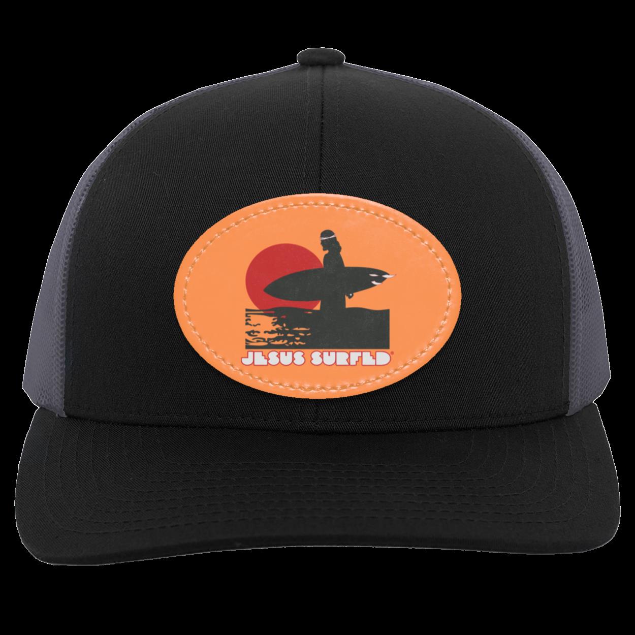 Sunset - Trucker Snap Back - Oval Patch - Jesus Surfed Apparel Co. 