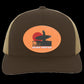 Sunset - Trucker Snap Back - Oval Patch - Jesus Surfed Apparel Co. 