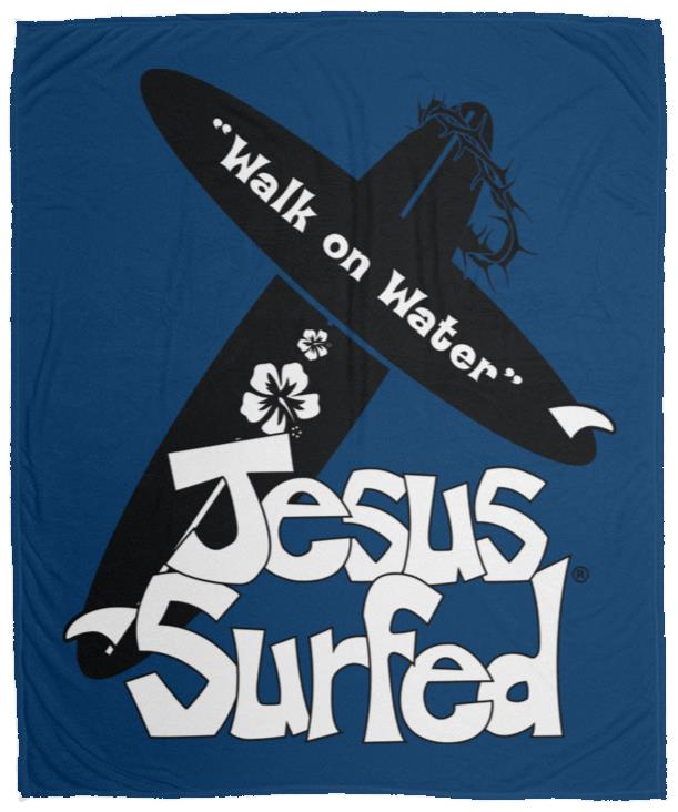 WoW Boards - Cozy Plush Fleece Blanket - 50x60 - Jesus Surfed Apparel Co. 