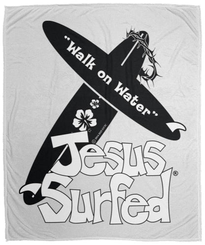 WoW Boards - Cozy Plush Fleece Blanket - 50x60 - Jesus Surfed Apparel Co. 