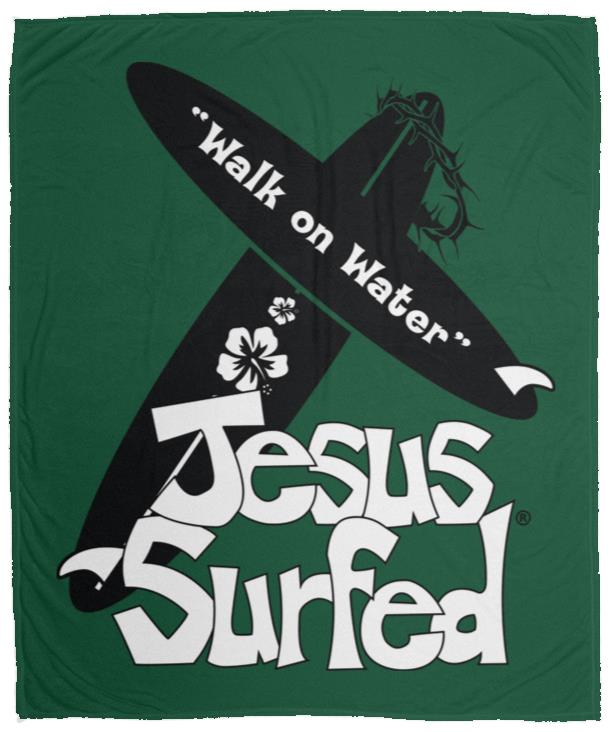 WoW Boards - Cozy Plush Fleece Blanket - 50x60 - Jesus Surfed Apparel Co. 