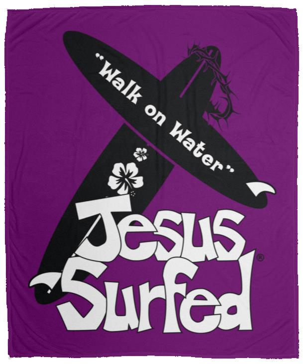 WoW Boards - Cozy Plush Fleece Blanket - 50x60 - Jesus Surfed Apparel Co. 