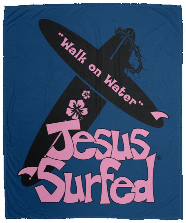 WoW Boards - Cozy Plush Fleece Blanket - 50x60 - Jesus Surfed Apparel Co. 