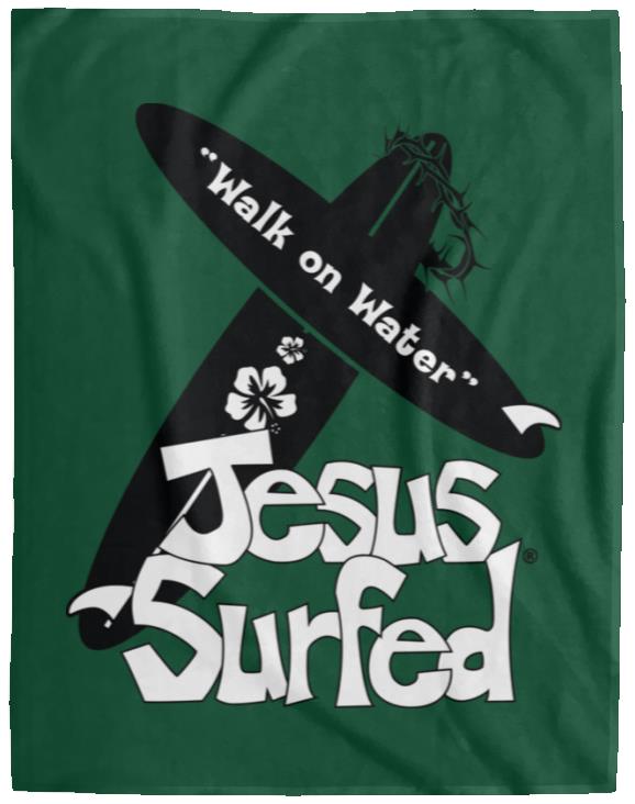 WoW Boards - Cozy Plush Fleece Blanket - 60x80 - Jesus Surfed Apparel Co. 