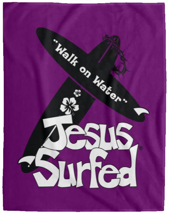 WoW Boards - Cozy Plush Fleece Blanket - 60x80 - Jesus Surfed Apparel Co. 