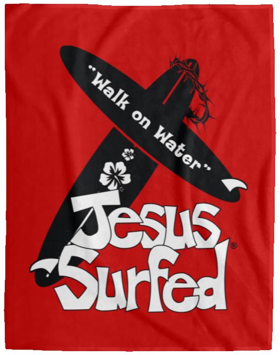 WoW Boards - Cozy Plush Fleece Blanket - 60x80 - Jesus Surfed Apparel Co. 