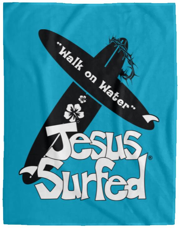 WoW Boards - Cozy Plush Fleece Blanket - 60x80 - Jesus Surfed Apparel Co. 