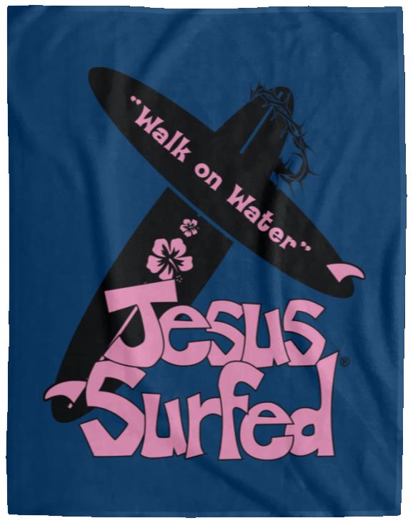 WoW Boards - Cozy Plush Fleece Blanket - 60x80 - Jesus Surfed Apparel Co. 