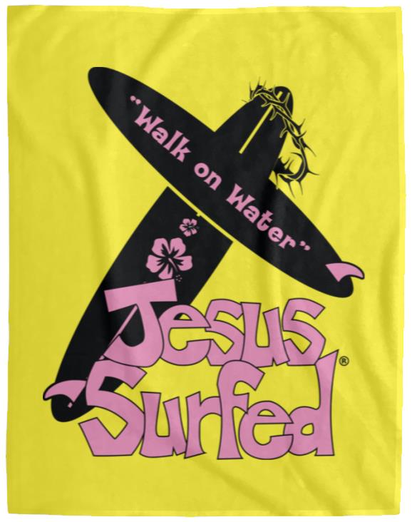 WoW Boards - Cozy Plush Fleece Blanket - 60x80 - Jesus Surfed Apparel Co. 