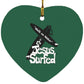 WoW Boards - Heart Ornament - Jesus Surfed Apparel Co. 