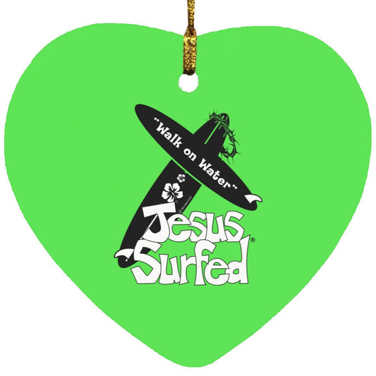 WoW Boards - Heart Ornament - Jesus Surfed Apparel Co. 