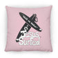 WoW Boards - Large Square Pillow - Jesus Surfed Apparel Co. 