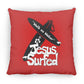 WoW Boards - Large Square Pillow - Jesus Surfed Apparel Co. 