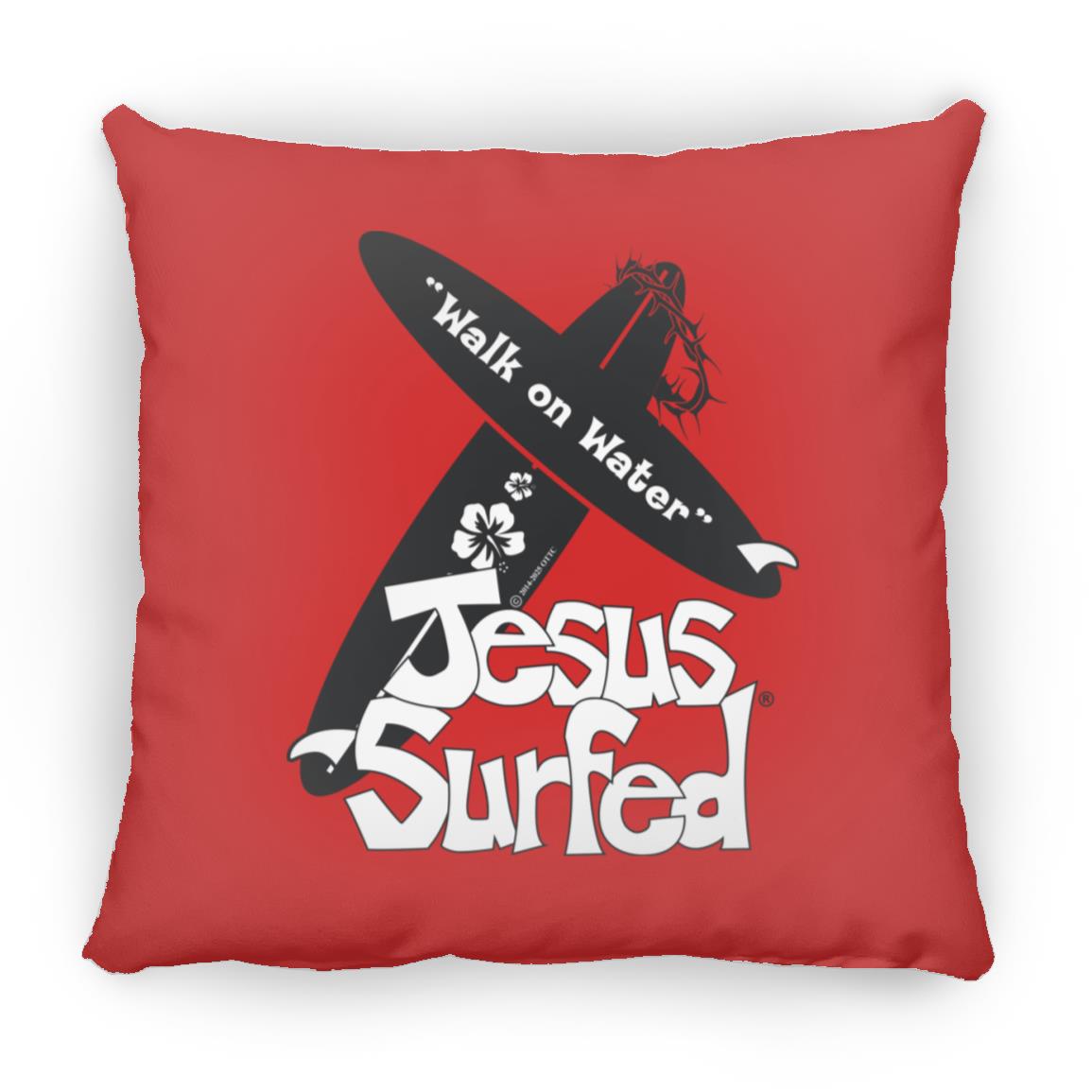 WoW Boards - Large Square Pillow - Jesus Surfed Apparel Co. 
