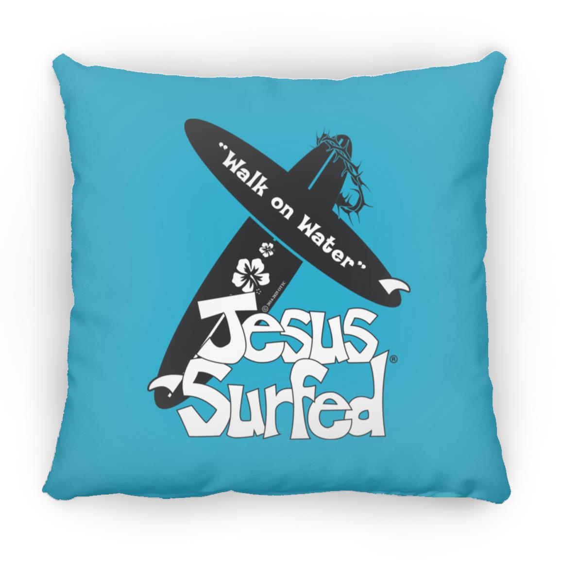 WoW Boards - Large Square Pillow - Jesus Surfed Apparel Co. 