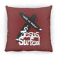 Wow Boards - Large Square Pillow - Jesus Surfed Apparel Co. 