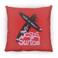 Wow Boards - Large Square Pillow - Jesus Surfed Apparel Co. 