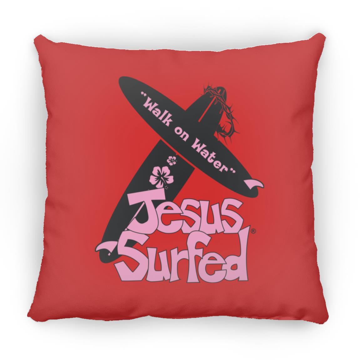 Wow Boards - Large Square Pillow - Jesus Surfed Apparel Co. 