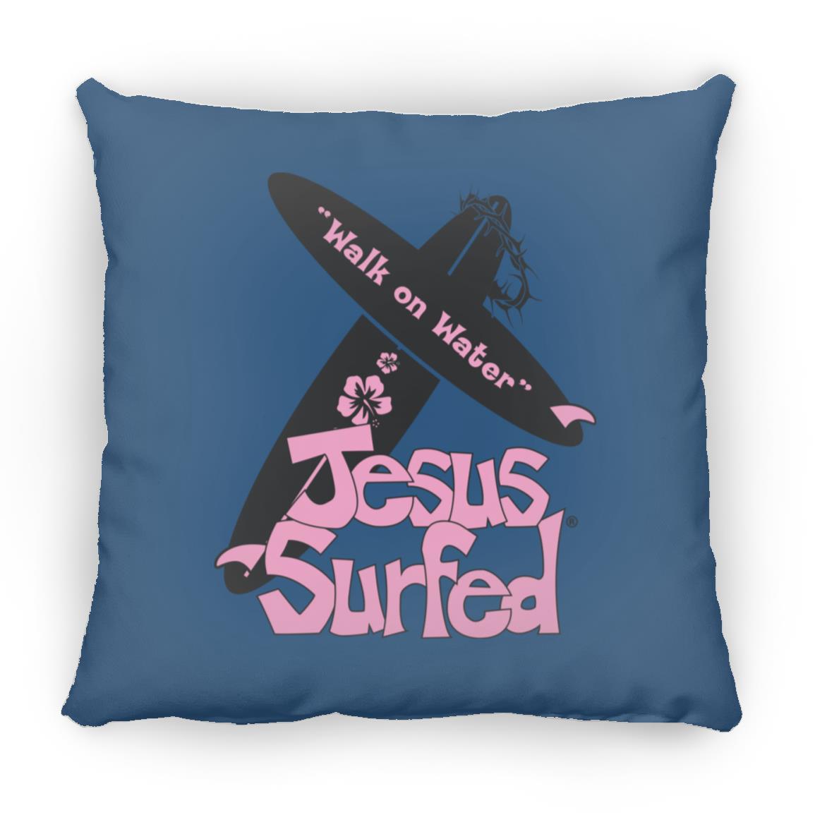 Wow Boards - Large Square Pillow - Jesus Surfed Apparel Co. 